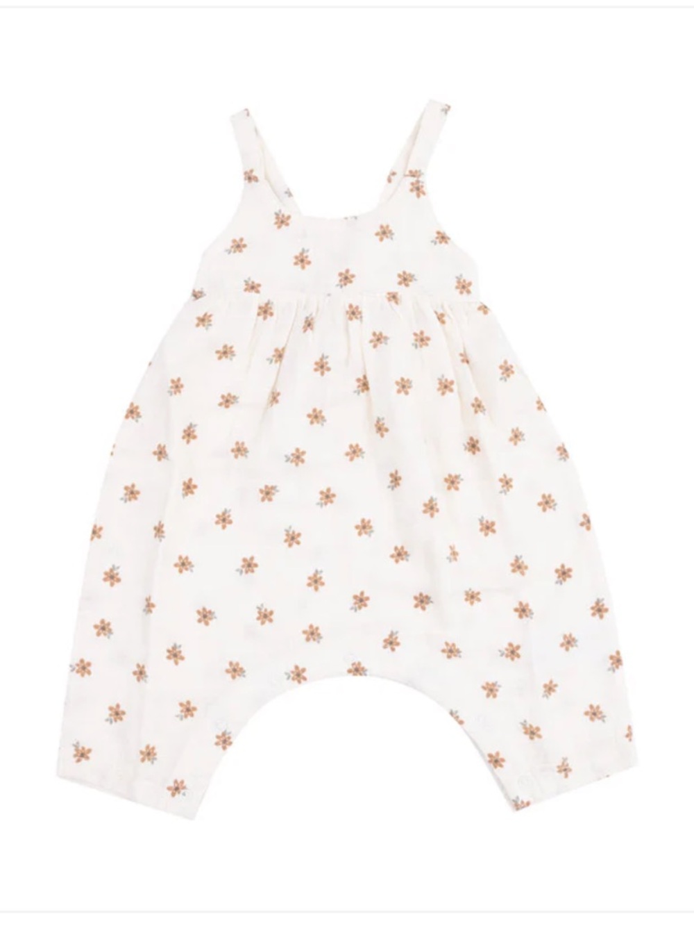 Angel Dear Muslin Tie Back Romper - Bitty Blooms